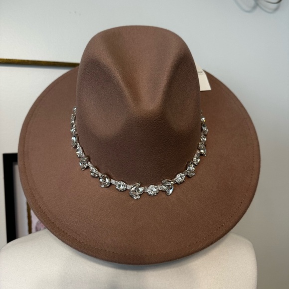 Accessories - Brown cowgirl Hat with Silver Embellishments
